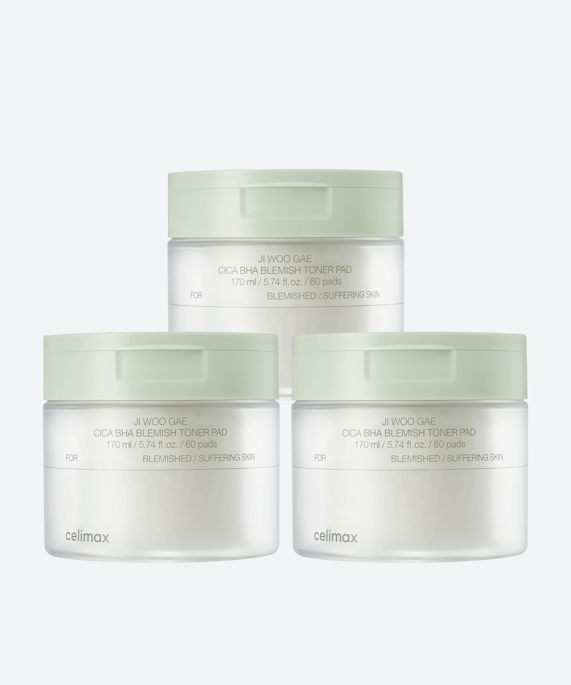 Ji Woo Gae Cica BHA Blemish Toner Pad